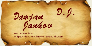 Damjan Jankov vizit kartica